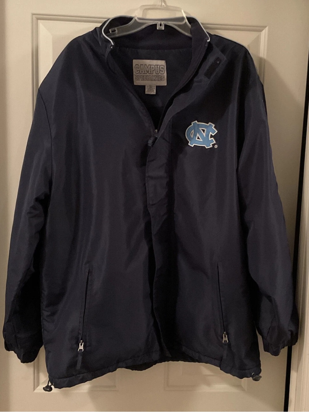 Campus Specialties North Carolina Tar Heels Fleece Lined Jacket Size L EUC